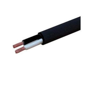 Metro de cable flexible dúplex negro 2x12 AWG